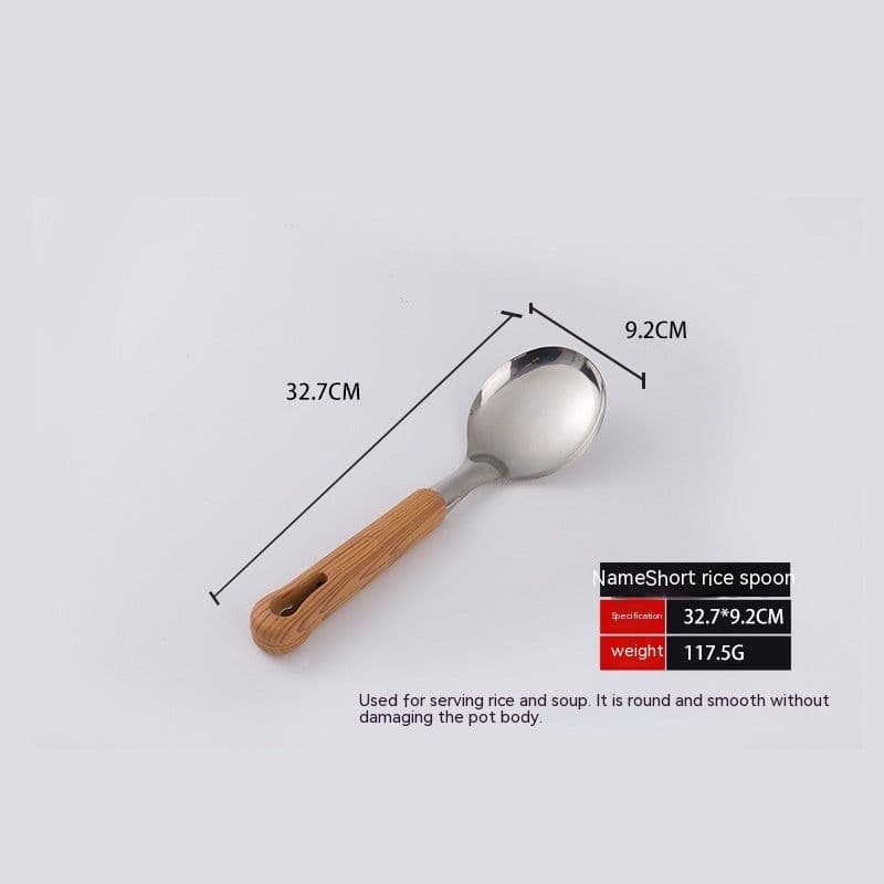 image-Stainless Steel Spatula And Soup Spoon Kitchen Utensils