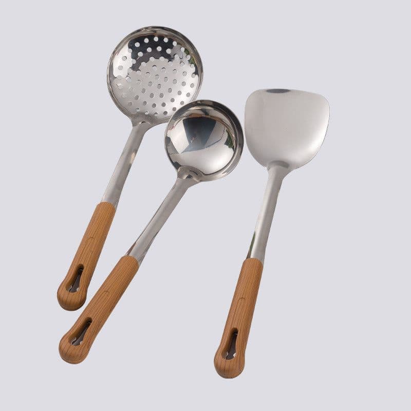 image-Stainless Steel Spatula And Soup Spoon Kitchen Utensils