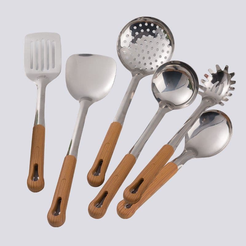 image-Stainless Steel Spatula And Soup Spoon Kitchen Utensils
