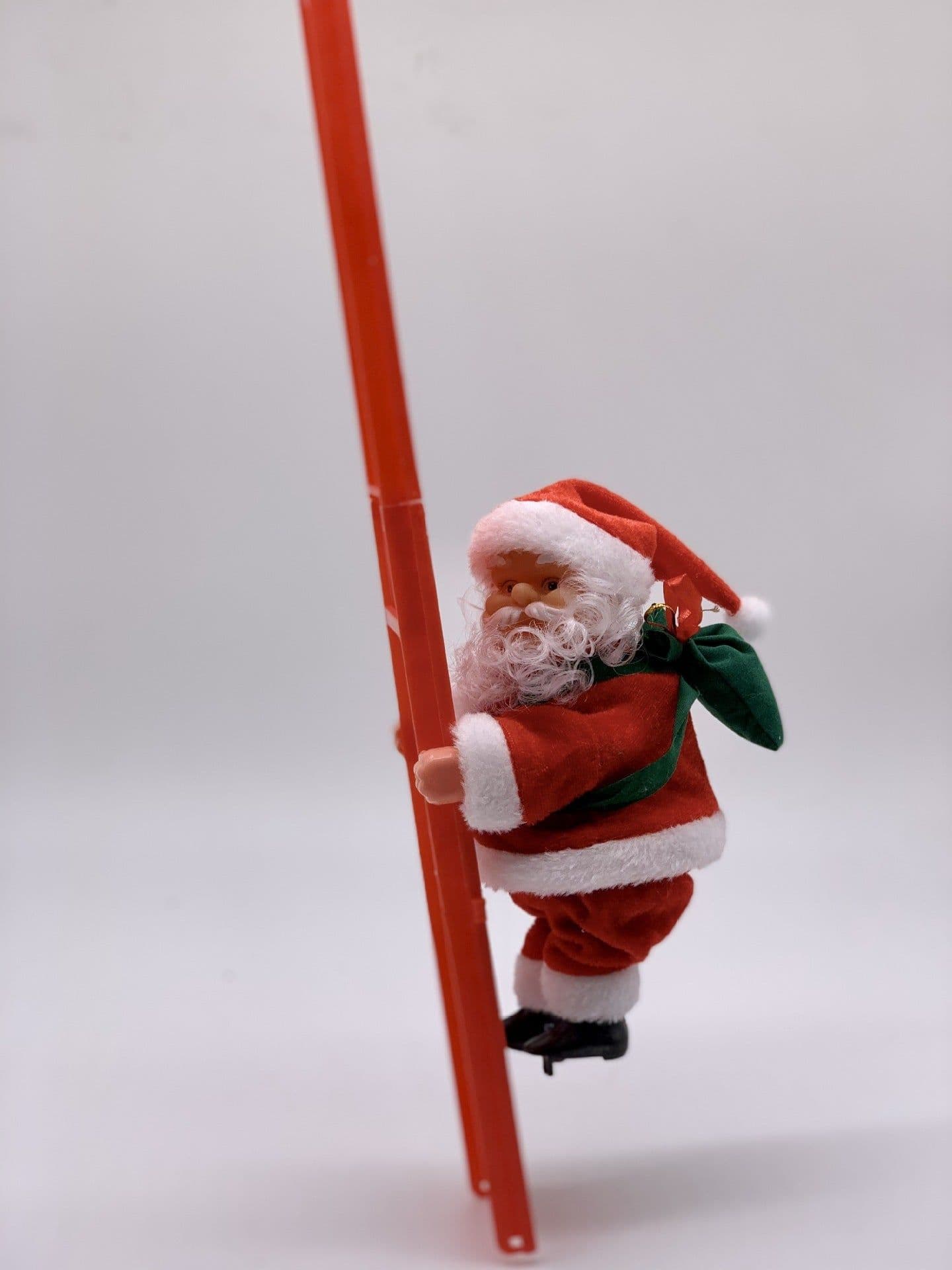 image-Santa Claus Climbing Ladder Electric Santa Claus Climbing Ladder