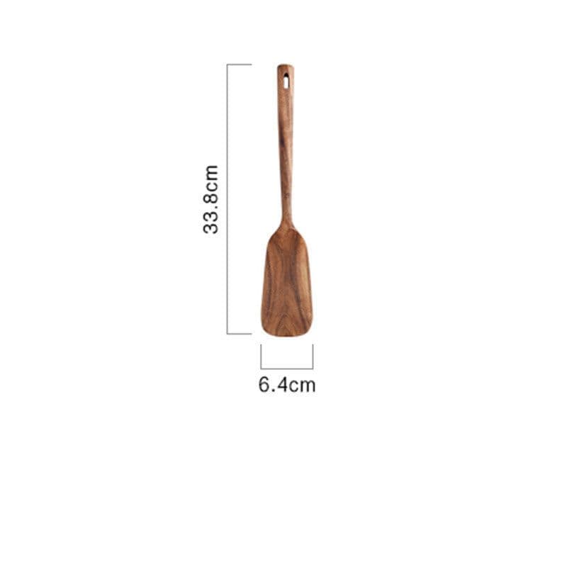 image-Teak Spatula For Household Kitchen