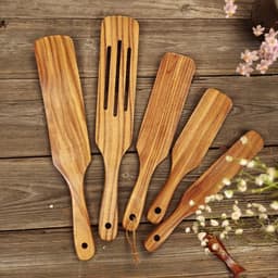 image-Teak Spatula For Household Kitchen