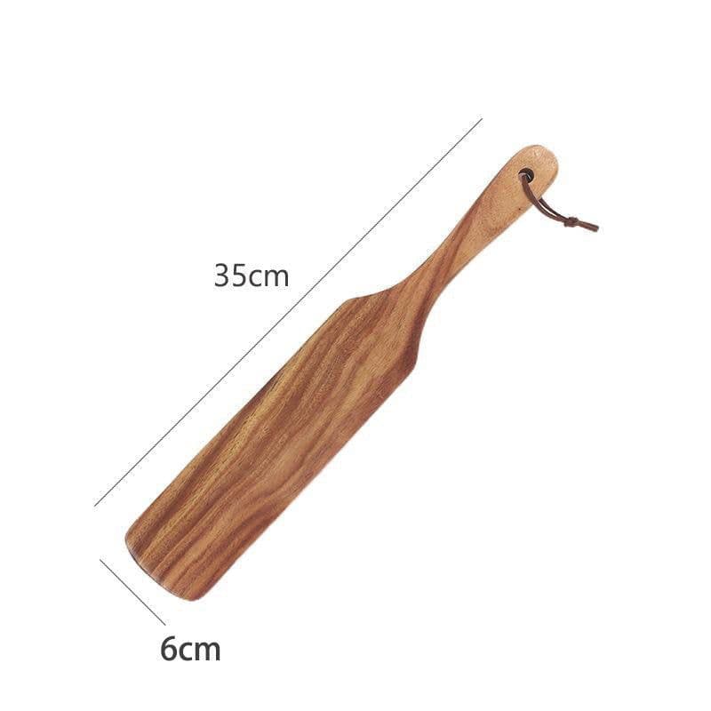 image-Teak Spatula For Household Kitchen