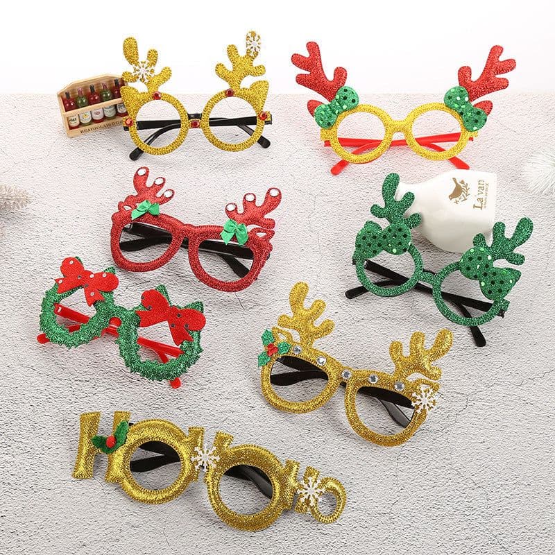 image-Party Christmas Children's Toys Christmas Luminous Glasses Frame