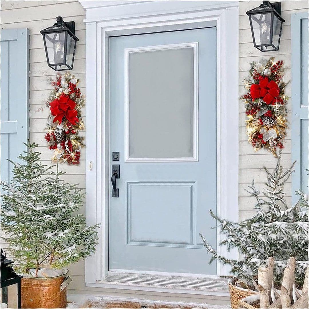image-Christmas Day Door Curtain Home Decoration Hanger