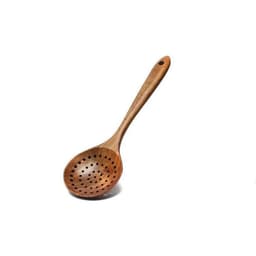 image-Acacia Wooden Spatula For Non-Stick Cookware Long Handle Wooden Spatula Wooden Spoon Wooden Soup Spoon Set