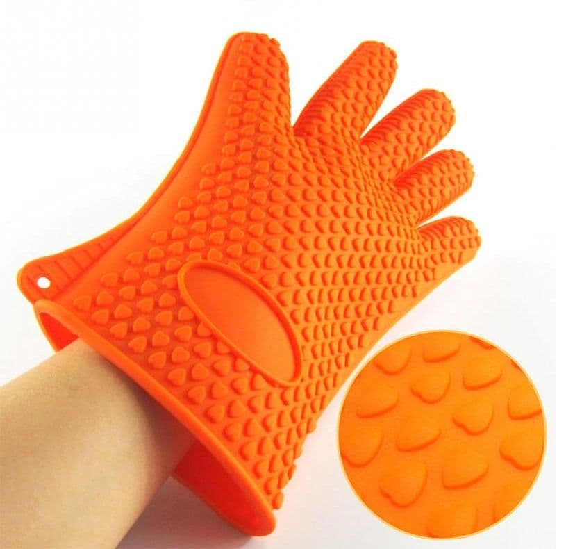 image-Non-slip silicone gloves microwave oven gloves tools microwave oven insulation gloves