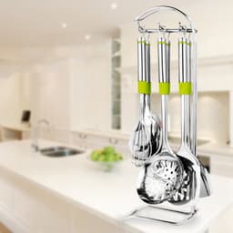 image-Stainless Steel Spatula Soup Spoon Kitchen Household