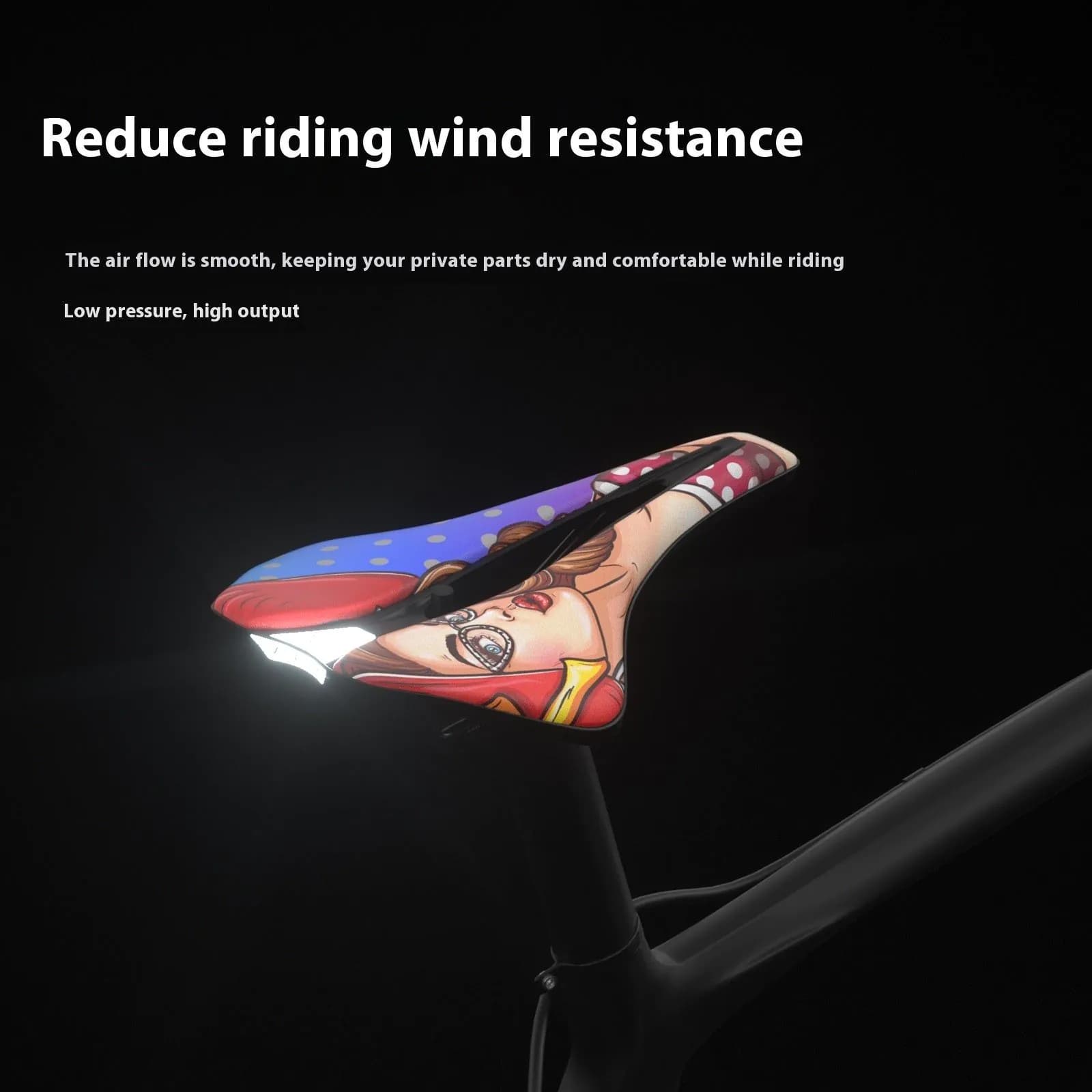 image-Bike Saddle Ultra-light EVA Cushion Comfortable Hollow