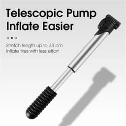 image-BIKING Portable Mini Bicycle Pum P Cycling Hand Air Pum P Ball Tire Inflator Schrader Presta Valve Road Bike Accessories