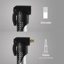 image-BIKING Portable Mini Bicycle Pum P Cycling Hand Air Pum P Ball Tire Inflator Schrader Presta Valve Road Bike Accessories