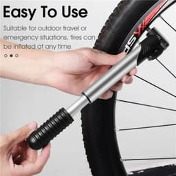 image-BIKING Portable Mini Bicycle Pum P Cycling Hand Air Pum P Ball Tire Inflator Schrader Presta Valve Road Bike Accessories