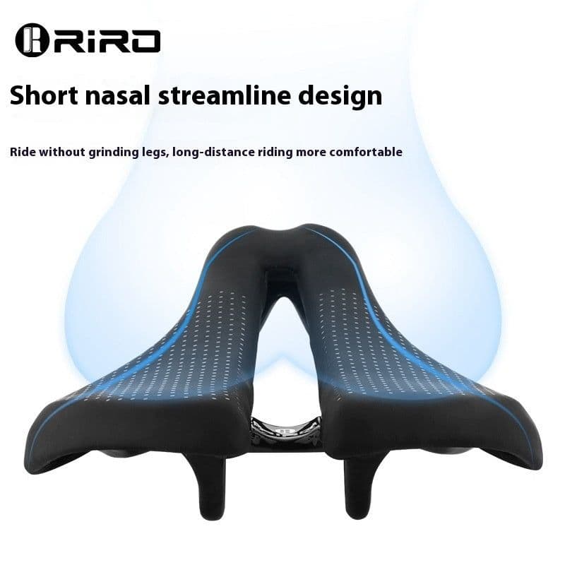 image-Ultra-light Carbon Fiber Mountain Bike Cushion Saddle Hollow Racing Breathable