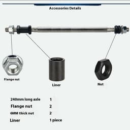 image-Mountain Bike Snowmobile A Rear Modified Solid Beam Axle