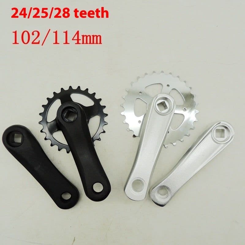 image-Children's Bicycle Crankset Aluminum Alloy Crank Sprocket
