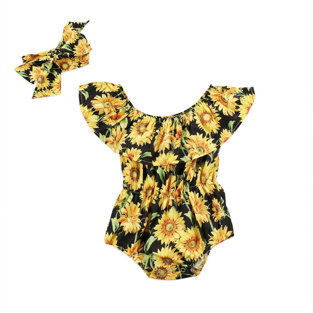 image-Baby flower print romper