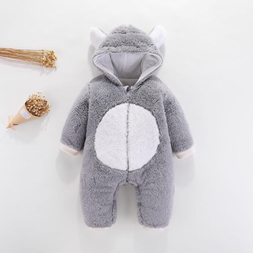 image-Baby jumpsuit Shu cotton velvet crawling clothes