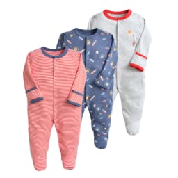 image-Newborn Baby Wrapped Foot Siamese Clothes