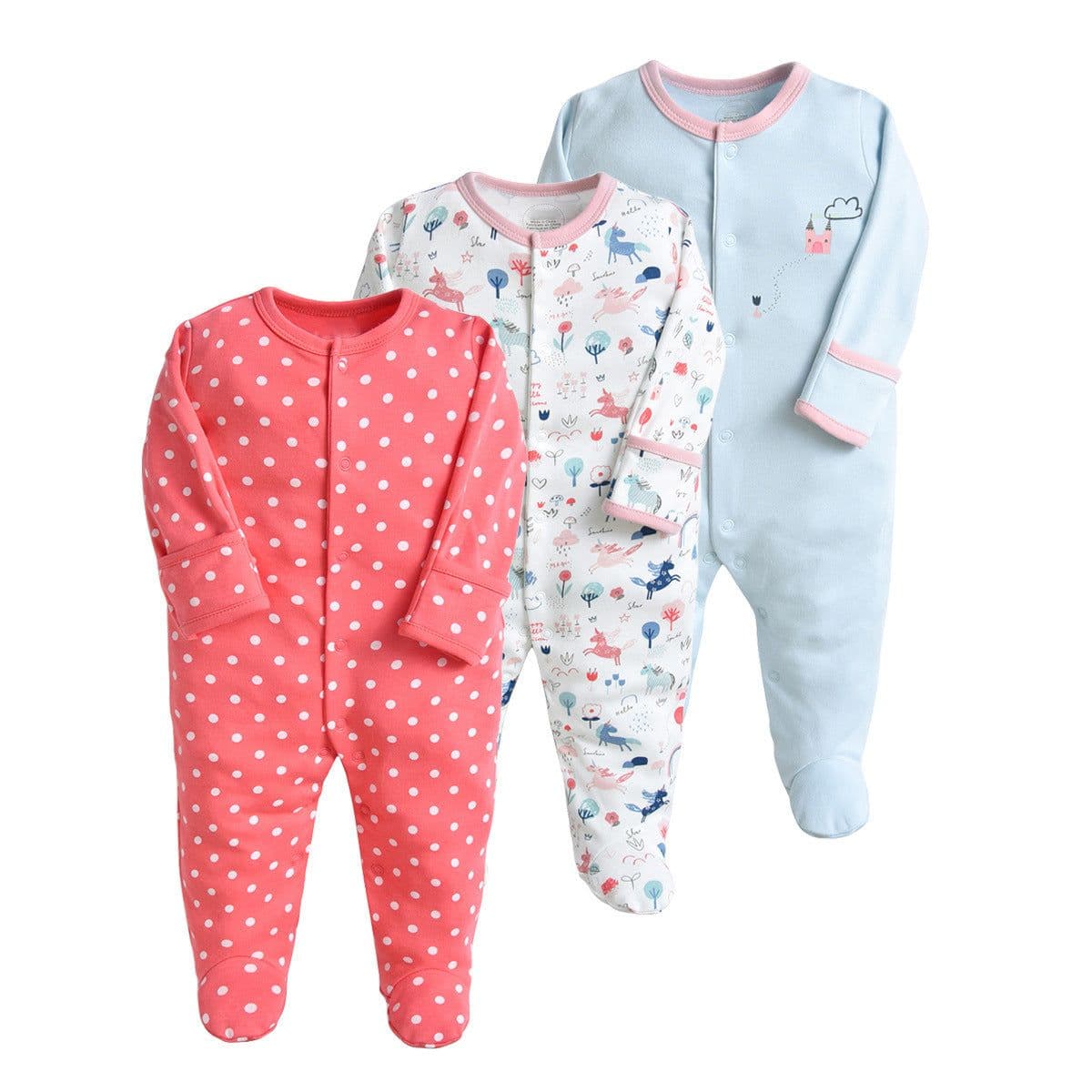 image-Newborn Baby Wrapped Foot Siamese Clothes