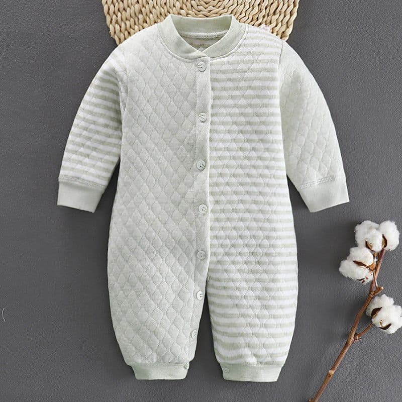 image-Cotton Jumpsuit Baby Winter And Spring Jumpsuit Cotton Warm Romper Romper