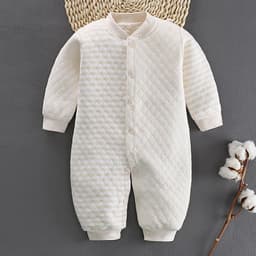 image-Cotton Jumpsuit Baby Winter And Spring Jumpsuit Cotton Warm Romper Romper