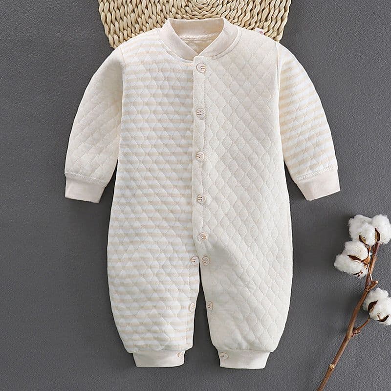 image-Cotton Jumpsuit Baby Winter And Spring Jumpsuit Cotton Warm Romper Romper