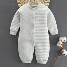 image-Cotton Jumpsuit Baby Winter And Spring Jumpsuit Cotton Warm Romper Romper