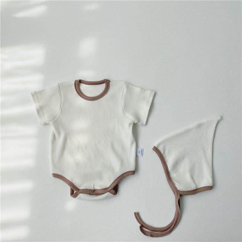 image-Short-Sleeved One-Piece Romper Baby Fart Romper