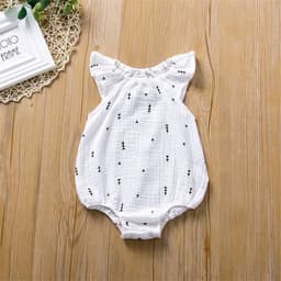 image-Baby Jumpsuit Summer Newborn Folds Jumpsuit