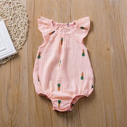 image-Baby Jumpsuit Summer Newborn Folds Jumpsuit
