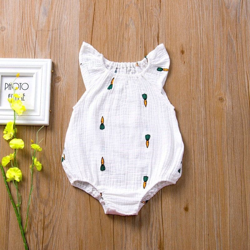 image-Baby Jumpsuit Summer Newborn Folds Jumpsuit
