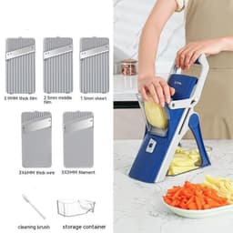 image-Kitchen Multi-function Vegetable Chopper Purple Household