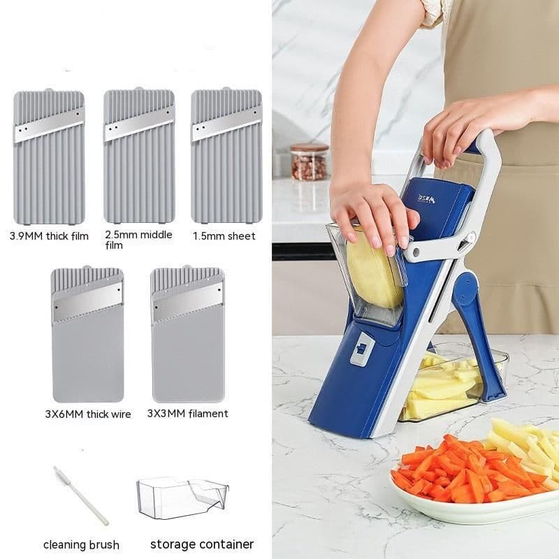 image-Kitchen Multi-function Vegetable Chopper Purple Household