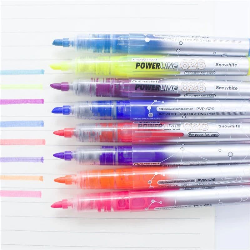 image-626 new office multicolor power line free ink Head Pen Note Pen high-lighter pen