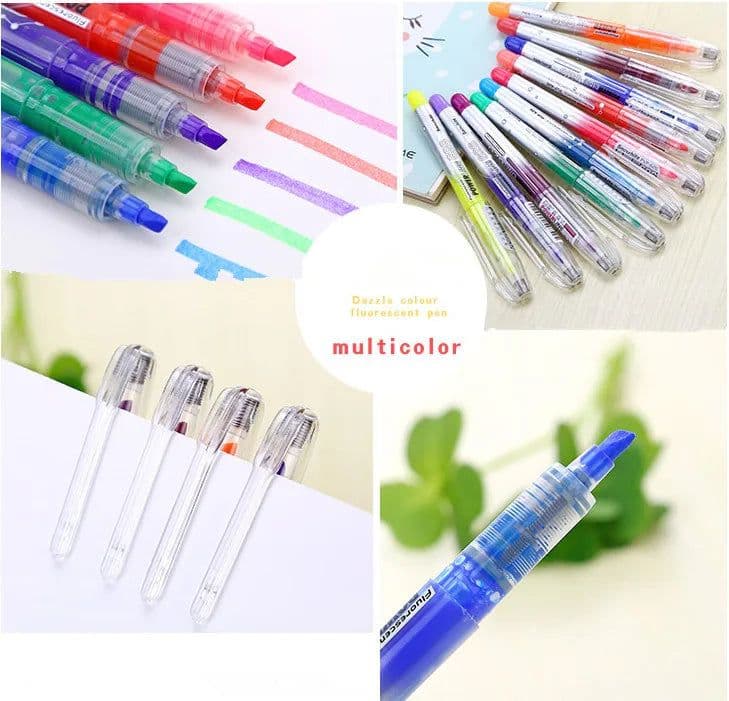 image-626 new office multicolor power line free ink Head Pen Note Pen high-lighter pen