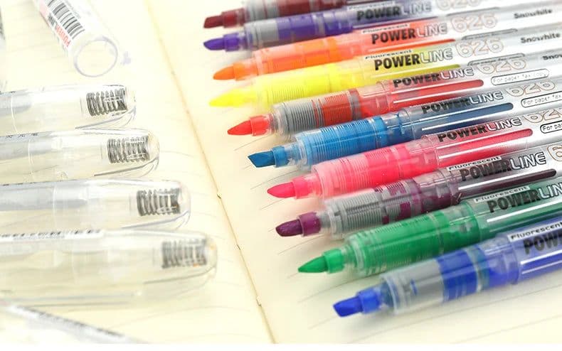 image-626 new office multicolor power line free ink Head Pen Note Pen high-lighter pen