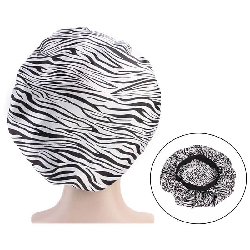 image-Newly Satin Night Hair Cap Women's Solid Sleeping Hat Sleep Care Bonnet Nightcap For Women Unisex Cap Cheveux Nuit