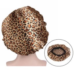 image-Newly Satin Night Hair Cap Women's Solid Sleeping Hat Sleep Care Bonnet Nightcap For Women Unisex Cap Cheveux Nuit