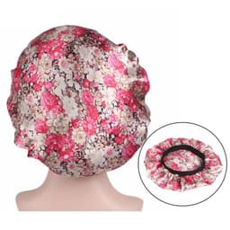 image-Newly Satin Night Hair Cap Women's Solid Sleeping Hat Sleep Care Bonnet Nightcap For Women Unisex Cap Cheveux Nuit