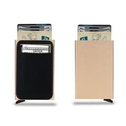 image-New Rfid Smart Wallet Card Holder Metal Thin Slim Men Women Wallets Pop Up Minimalist Wallet Small Black Purse Metal Vallet