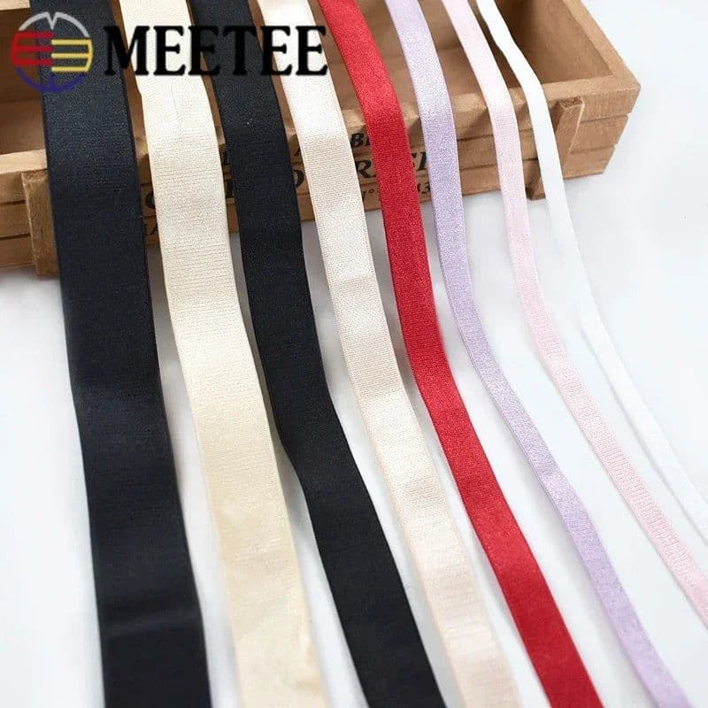 image-10/20Meters 6mm-25mm Nylon Elastic Bands For Bra Straps Rubber Band Webbing Shoulder Strap DIY Garment Decor Sewing Accessories