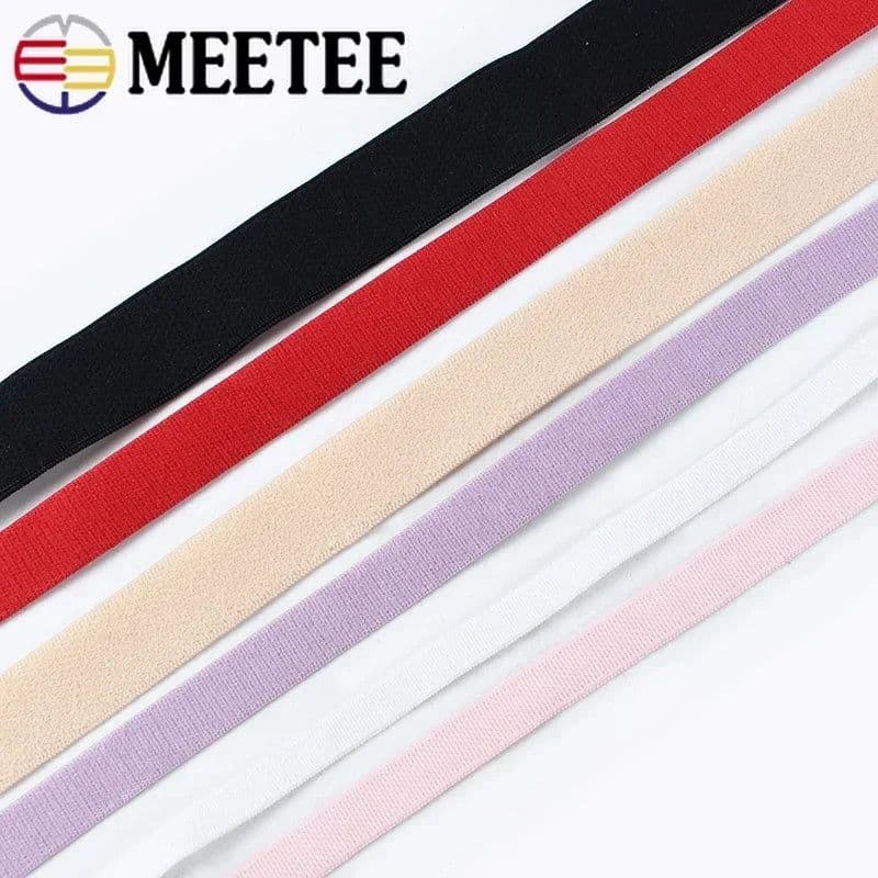 image-10/20Meters 6mm-25mm Nylon Elastic Bands For Bra Straps Rubber Band Webbing Shoulder Strap DIY Garment Decor Sewing Accessories