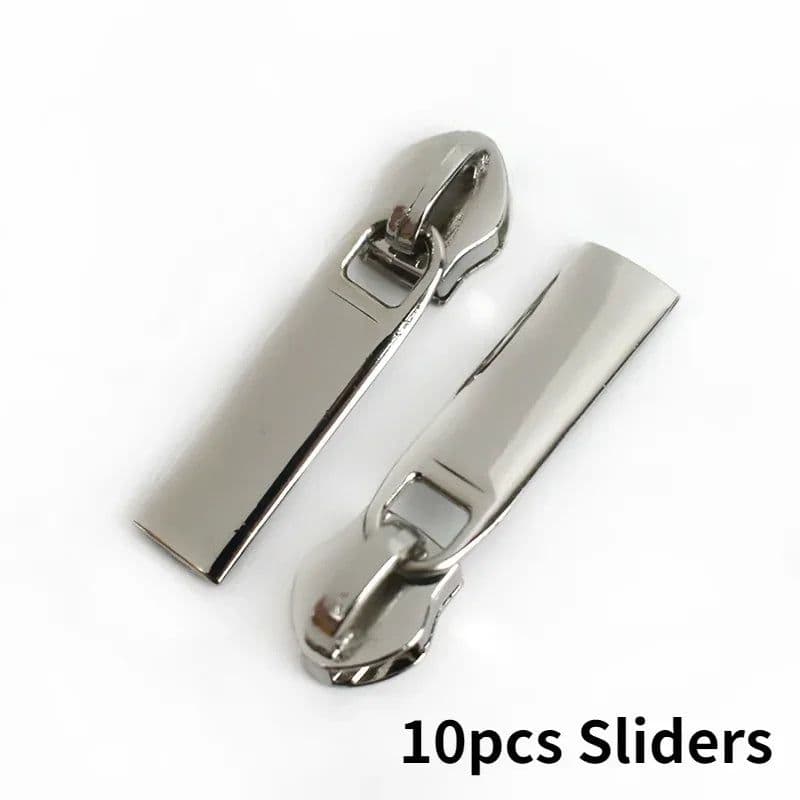 image-10Meters 3# 5# Nylon Zipper Tape with Zip Puller Sliders Bag Clothes Jacket Garment Repair Kits DIY Sewing Tailoring Accessories