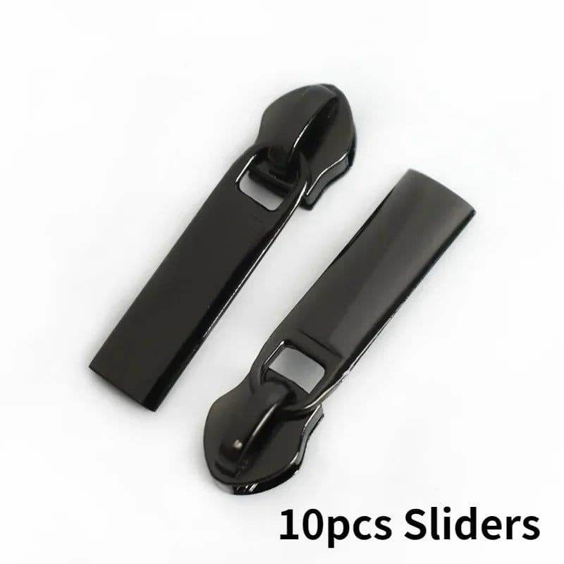 image-10Meters 3# 5# Nylon Zipper Tape with Zip Puller Sliders Bag Clothes Jacket Garment Repair Kits DIY Sewing Tailoring Accessories