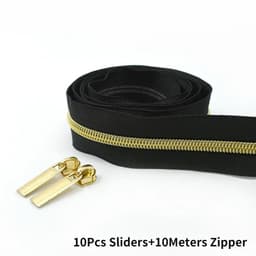 image-10Meters 3# 5# Nylon Zipper Tape with Zip Puller Sliders Bag Clothes Jacket Garment Repair Kits DIY Sewing Tailoring Accessories