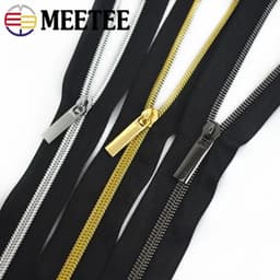 image-10Meters 3# 5# Nylon Zipper Tape with Zip Puller Sliders Bag Clothes Jacket Garment Repair Kits DIY Sewing Tailoring Accessories