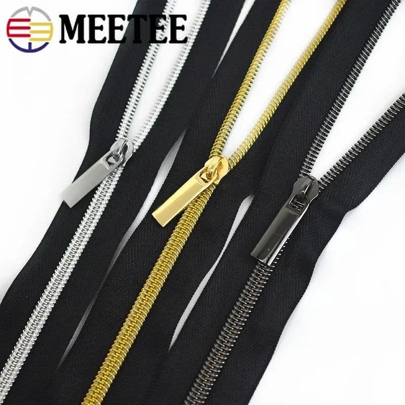 image-10Meters 3# 5# Nylon Zipper Tape with Zip Puller Sliders Bag Clothes Jacket Garment Repair Kits DIY Sewing Tailoring Accessories