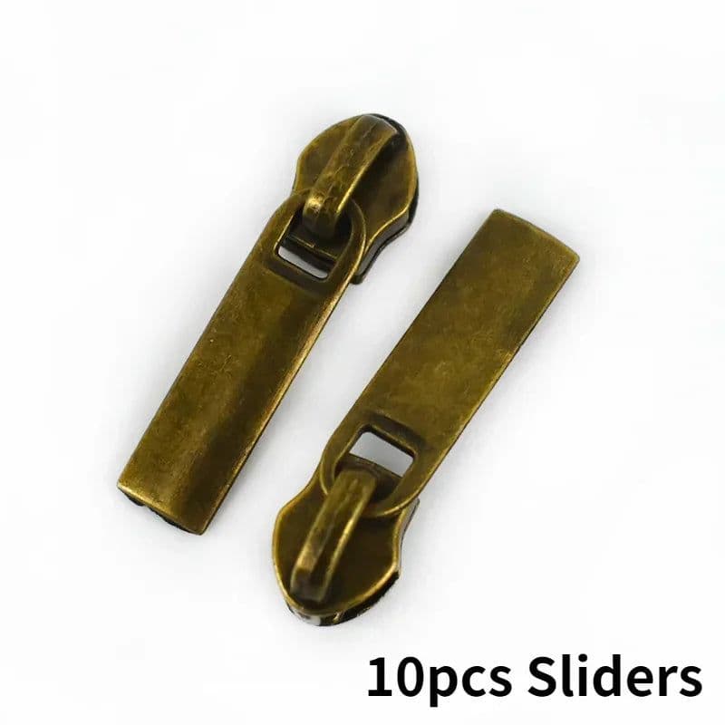 image-10Meters 3# 5# Nylon Zipper Tape with Zip Puller Sliders Bag Clothes Jacket Garment Repair Kits DIY Sewing Tailoring Accessories
