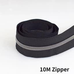 image-10Meters 3# 5# Nylon Zipper Tape with Zip Puller Sliders Bag Clothes Jacket Garment Repair Kits DIY Sewing Tailoring Accessories