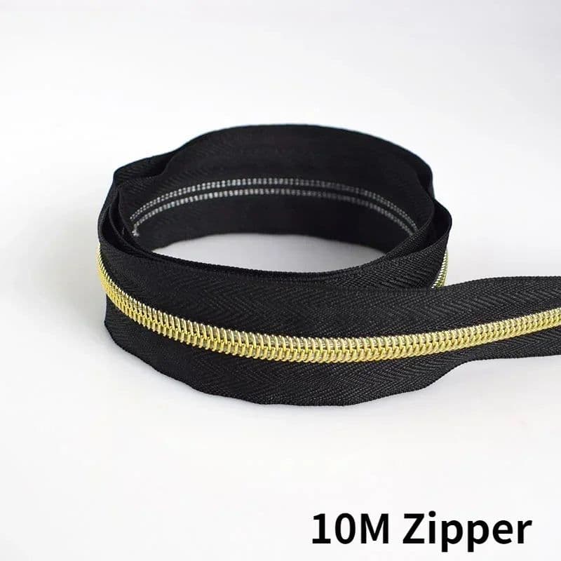 image-10Meters 3# 5# Nylon Zipper Tape with Zip Puller Sliders Bag Clothes Jacket Garment Repair Kits DIY Sewing Tailoring Accessories